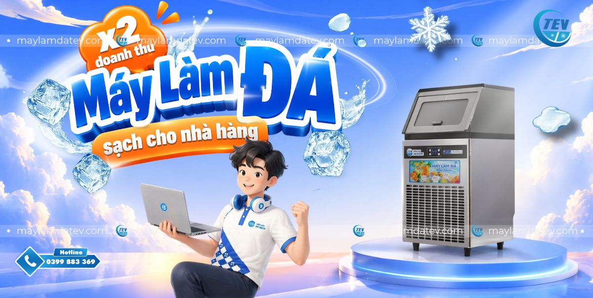 Đầu tư máy làm đá sạch cho nhà hàng