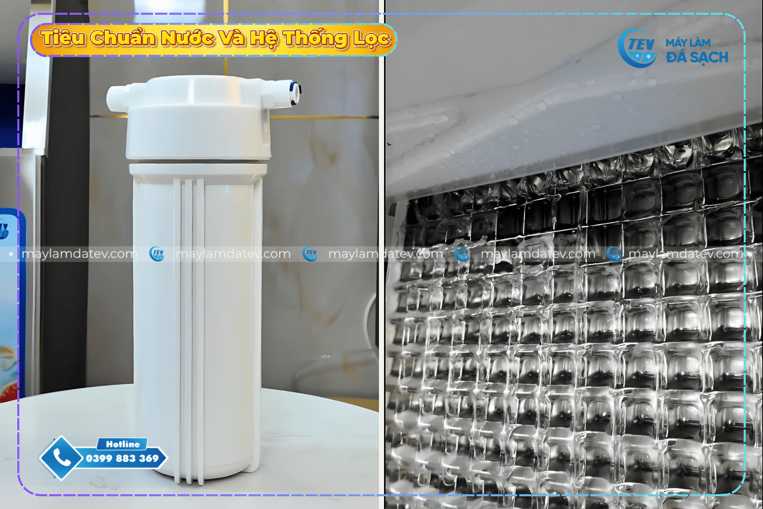 Tiêu chuẩn nước đầu vào và hệ thống lọc nước