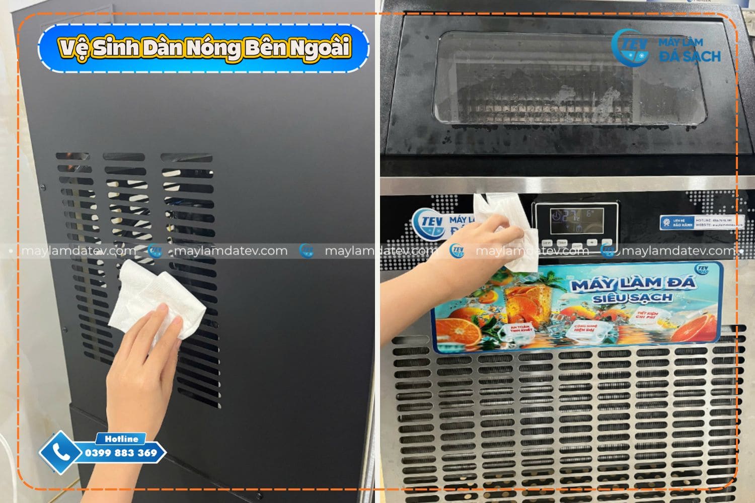 Vệ sinh dàn nóng lạnh bên ngoài - những chỗ bám bụi