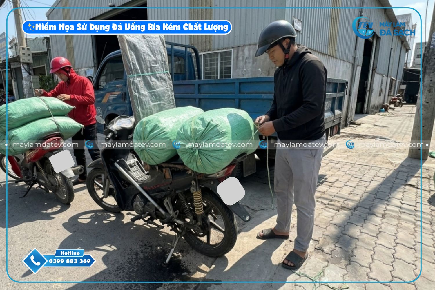 Hiểm họa từ việc sử dụng đá viên uống bia kém chất lượng