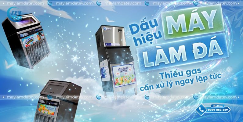Dấu hiệu máy làm đá thiếu gas chủ kinh doanh F&B cần xử lý ngay lập tức