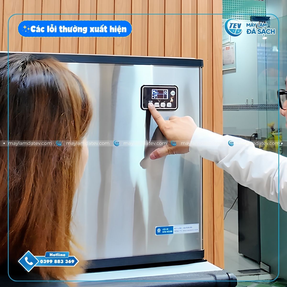 Các lỗi thường xuất hiện trên đèn LED máy làm đá