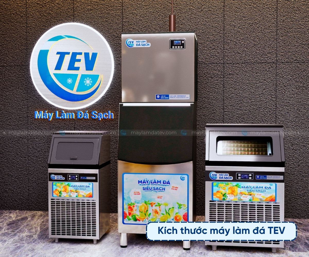 Kích thước máy làm đá TEV