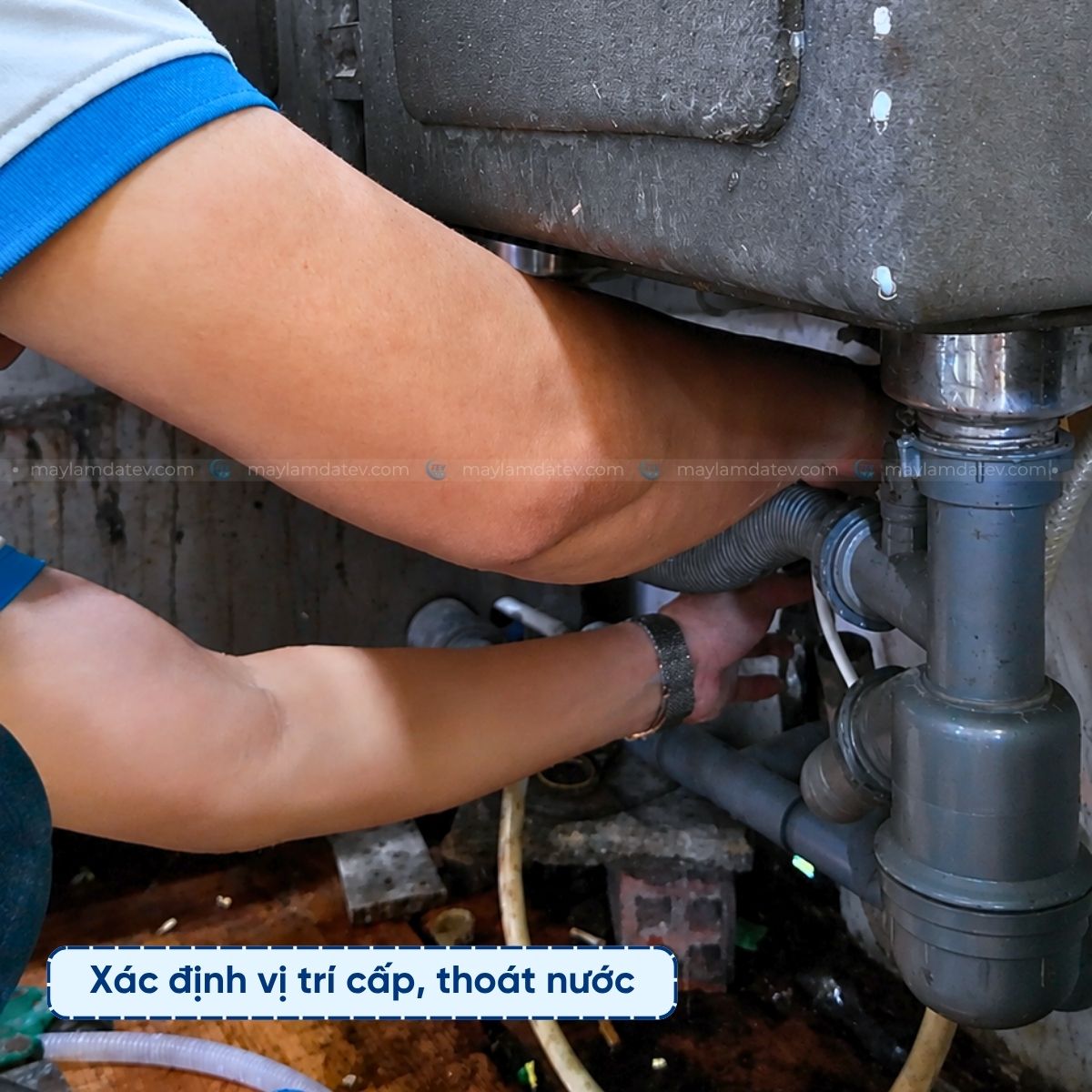 Xác định vị trí cấp, thoát nước